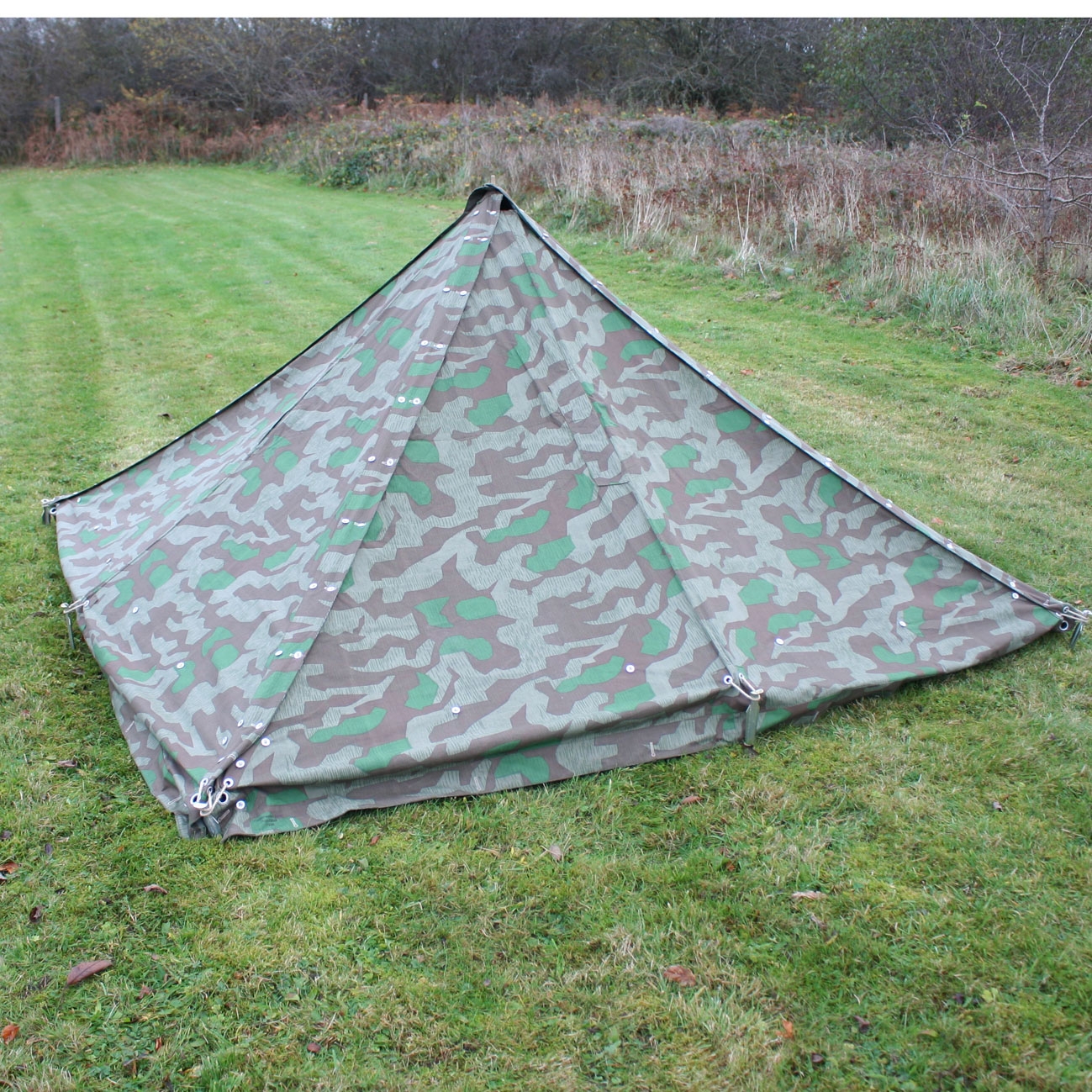 Zeltbahn Splinter Tent Sections And Pole Set By Rum