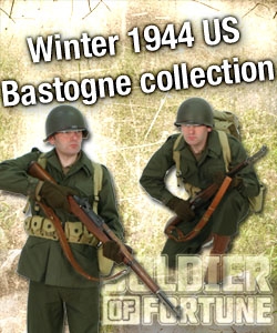 Winter 1944 M43 clothing and equipment Bastogne.