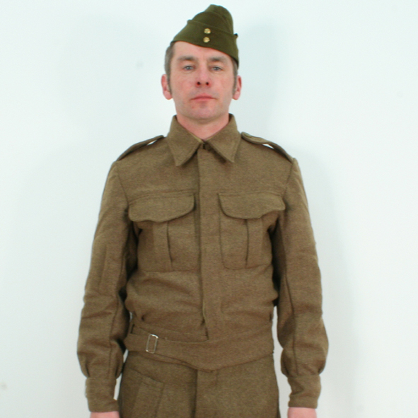 WW2 Style 1937 Pattern Battledress Tunic Khaki Woolen BD Re-enactment Jacket.