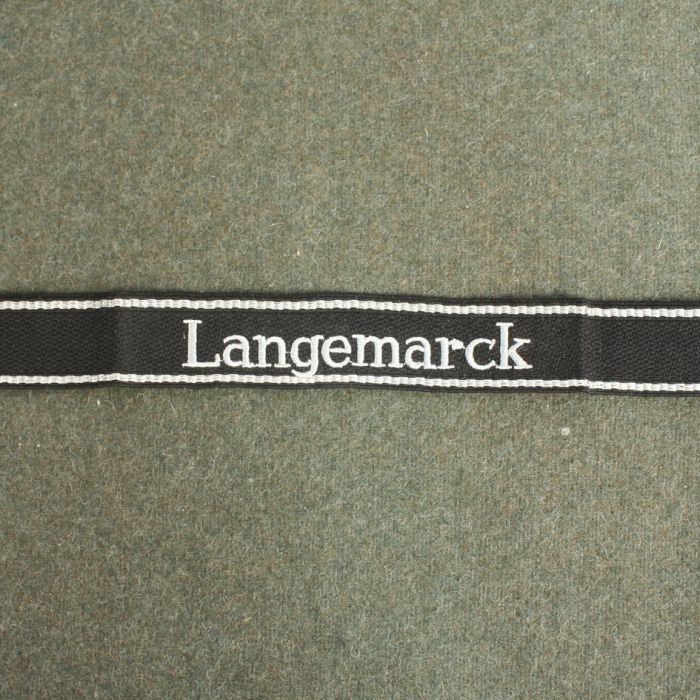 27th SS Grenadier Div Langemarck Cuff Title