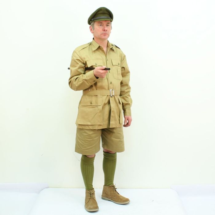 WW2 British Army Khaki Drill KD 4 Pocket Desert Bush Jacket by Kay Canvas