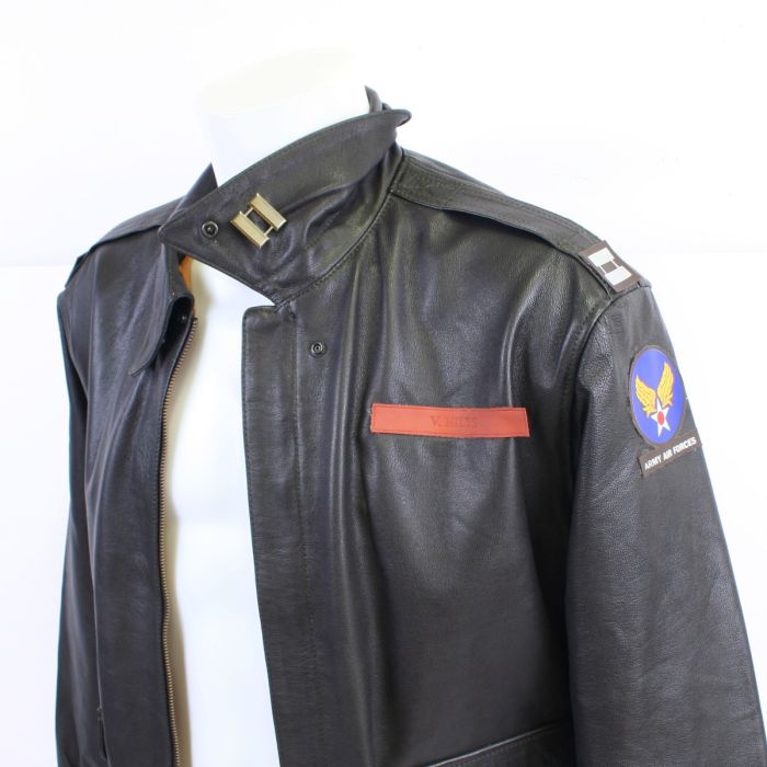 Capt V Hilts A2 Leather Badge set worn by Steve McQueen in Great Escape