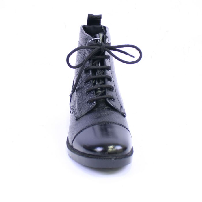British Army Black Leather Ammo Ankle boots with DMS rubber sole