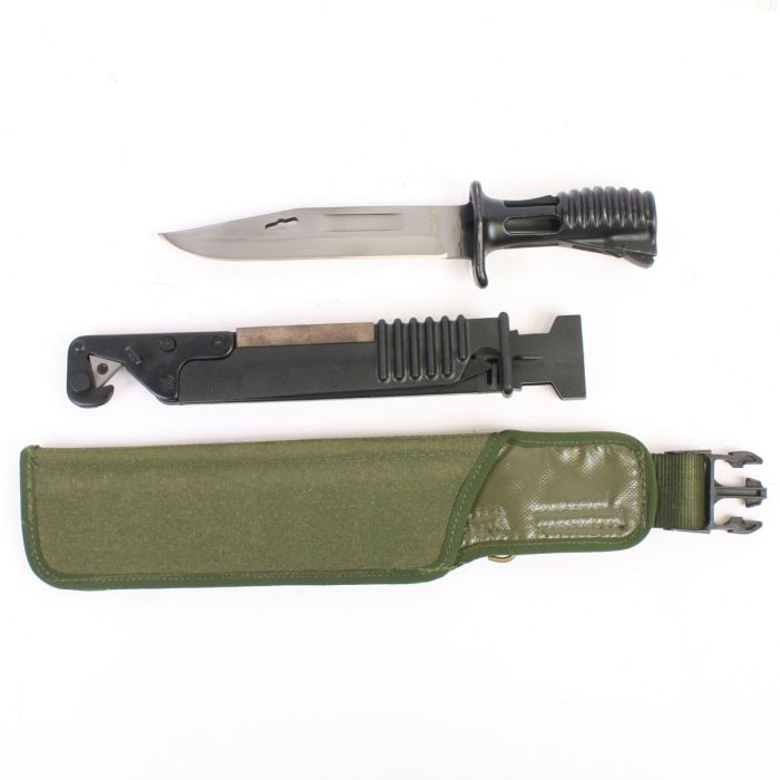 British MHF SA80 Bayonet and Green PLCE Scabbard Frog