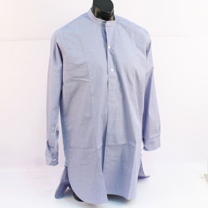 RAF WW2 1/2 button Blue Shirt with Detachable Collar