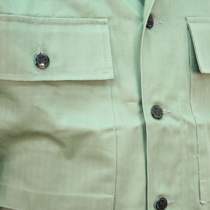Light Tone Green HBT Shirt AG448 WW2 US Replica Army HBT jacket 