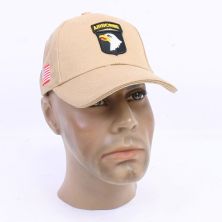 US Army 101st Airborne" Screaming Eagles"  Baseball Cap Tan