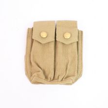 1937 Tan Browning Twin Pistol Mag Pouch by Kay Canvas 