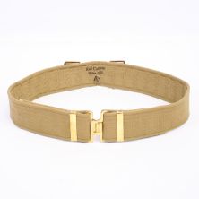 1937 Khaki Webbing Belt by Kay Canvas