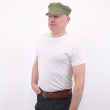 1940's Vintage Style White Tee Shirt US Army and USMC Pure White Colour by Kay Canvas