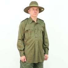 1943 Jungle Green JG Airtex Shirt by Kay Canvas 