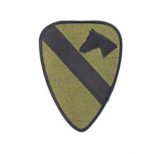 1st Air Cavalry Division Subdued Patch. Green and Black
