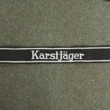 24th Waffen SS Karstjager Cuff Title
