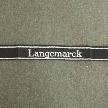 27th SS Grenadier Div Langemarck German WW2 Cuff Title