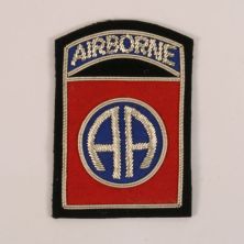 82nd Airborne Badge. Wire bullion.