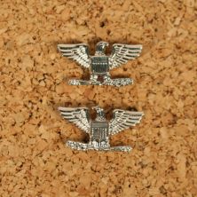 US Army Officers Colonel Rank Small Size Badges For Shirt Collars