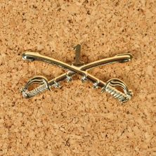 US 1st Cavalry Cross Sabres Cap badge Large Size 1st Air Cav badge