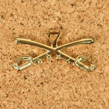 US 7th Cavalry Cross Sabres Cap badge Large Size Air Cav badge