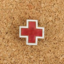 WW2 ARC American Red Cross cap badge