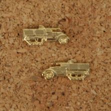 US WW2 Tank destroyers Officers Collar Badges