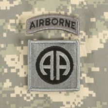82nd Airborne Patch Hook and Loop ACU