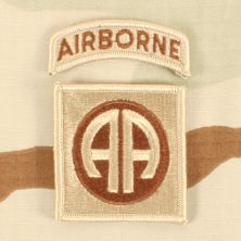 82nd Airborne Patch. Desert