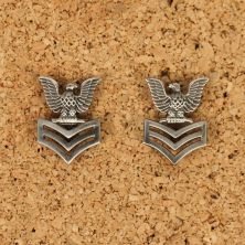 USN Petty Officers 1st Class collar rank. Pair.