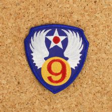 9th USAAF Patch Machine Made