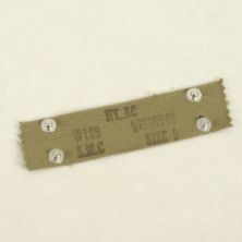 Nape Band For M1 Helmet WW2 Nape Strap Khaki with Chrome Studs