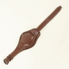 US Brown Leather Watch Strap with Cover