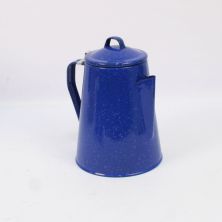 Blue Enamel 2 pint Coffee Pot /Camp Kettle 