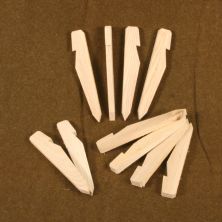  9" Wood Oak Tent Pegs x 10 