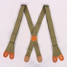 WW2 US Trouser Braces, Suspenders. Tan