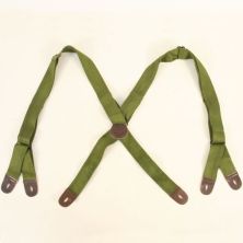 WW2 US Army Elasticated Trouser Braces, Suspenders. Green