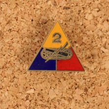 2nd Armoured Division Metal DI Badge