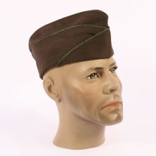 US WW2 Officers Garrison Cap OD 51 1939 Rounded Corner Pattern