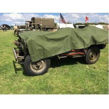US Canvas Jeep Cover, Tarp with Brass Eyelets (next delivery May 28th  2024)