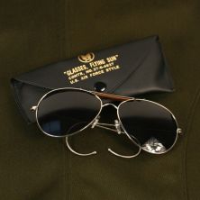 Aviator Pilots Sunglasses with Silver Wrap Frame and Smoke Lens