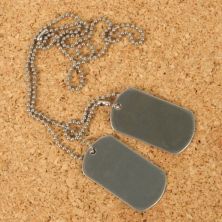 US Dog Tags. Blank.