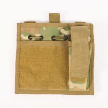 MTP Molle Vest Admin Panel with torch pouch. Multicamo