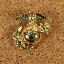 Full Size USMC Cap Badge Brass