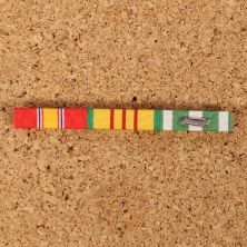 US Vietnam ribbon bar set. Nam service, Nat Def, Nam Camp.