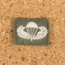 US Para wings. Early cloth White on green. M43 1st Patt.