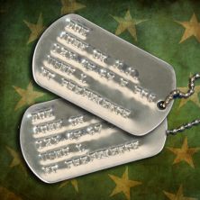 USMC Vietnam Printed Dog Tags