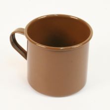 British Army Brown 1 pint Tin Mug