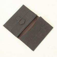 1940's Vintage style mens brown leather money wallet