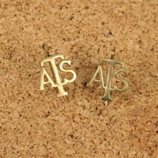 ATS Brass shoulder Badges. Pair