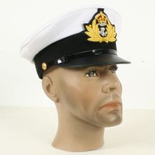 Royal Navy Officers White Summer  Cap. 
