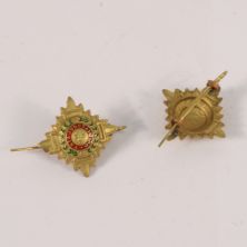 2 x British Officers Brass Pips