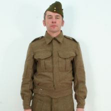 1937 British Army WW2 BD Battle Dress Wool Jacket by Kay Canvas 